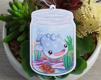 Cute Whale Shark in Jar Air Freshener l Car Accessory JDM Japan Anime Kawaii Cute Whale