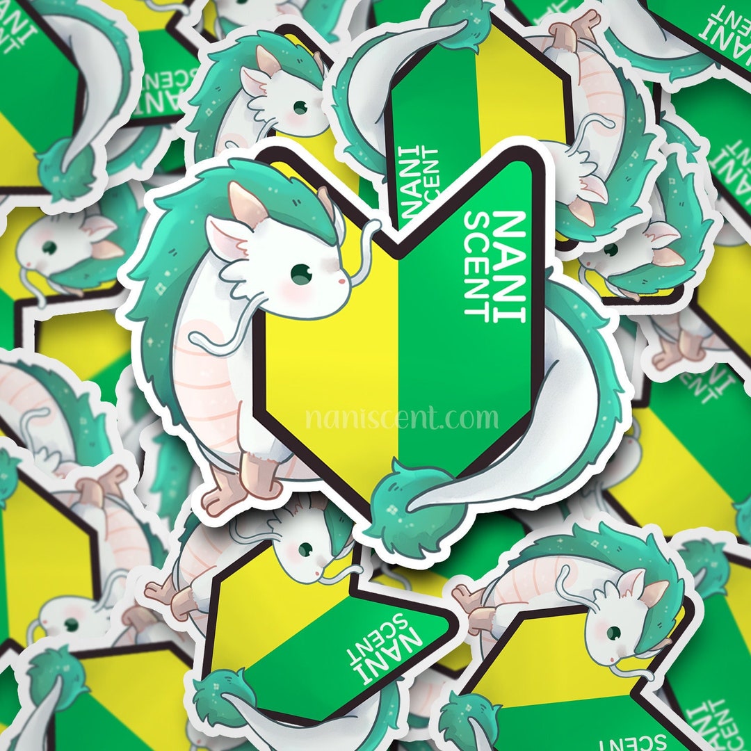 JDM Haku Dragon Vinyl Sticker | Kawaii Sticker | Car Laptop Tablet ...