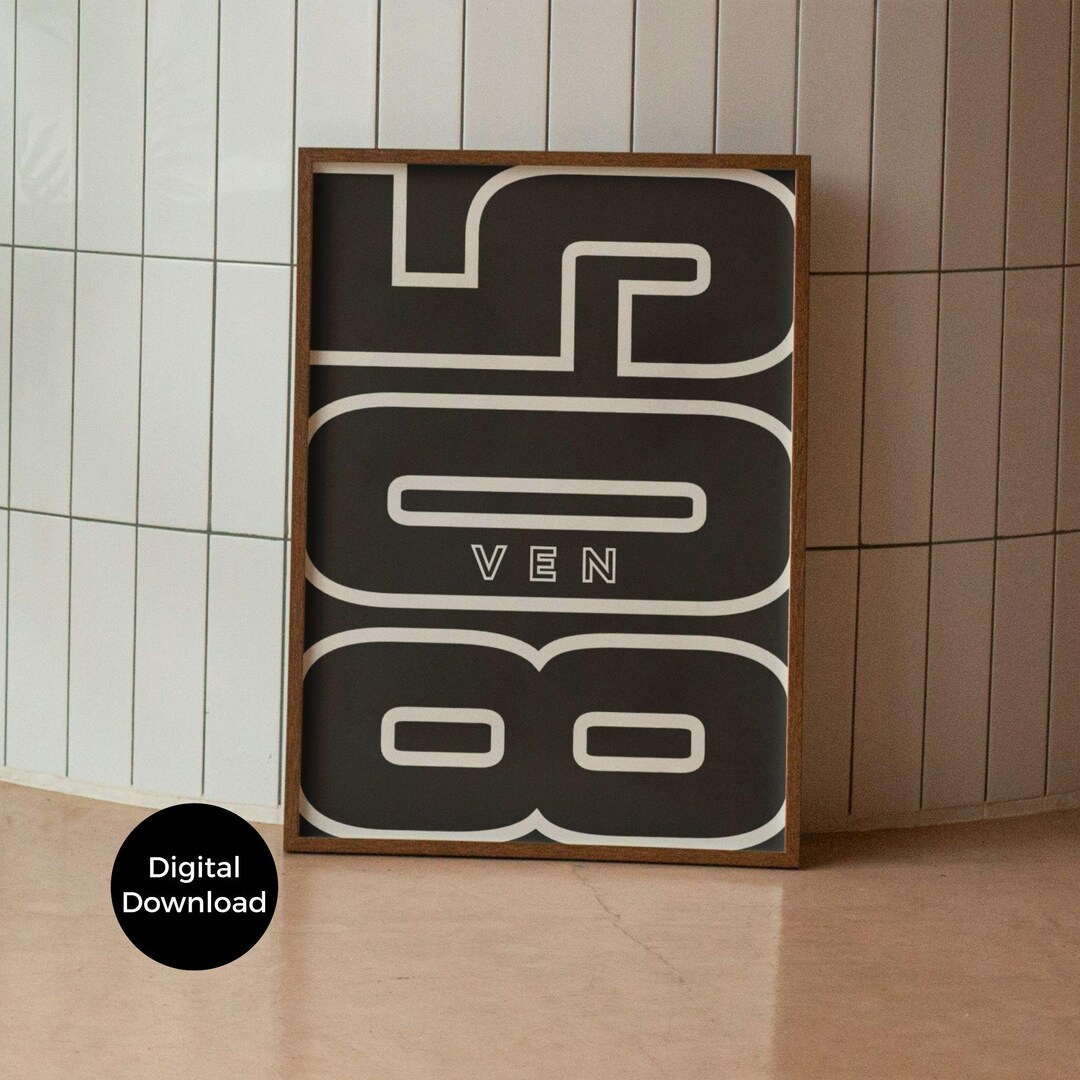 Ventura California 805 Area Code Poster Set (digital Download) - Etsy