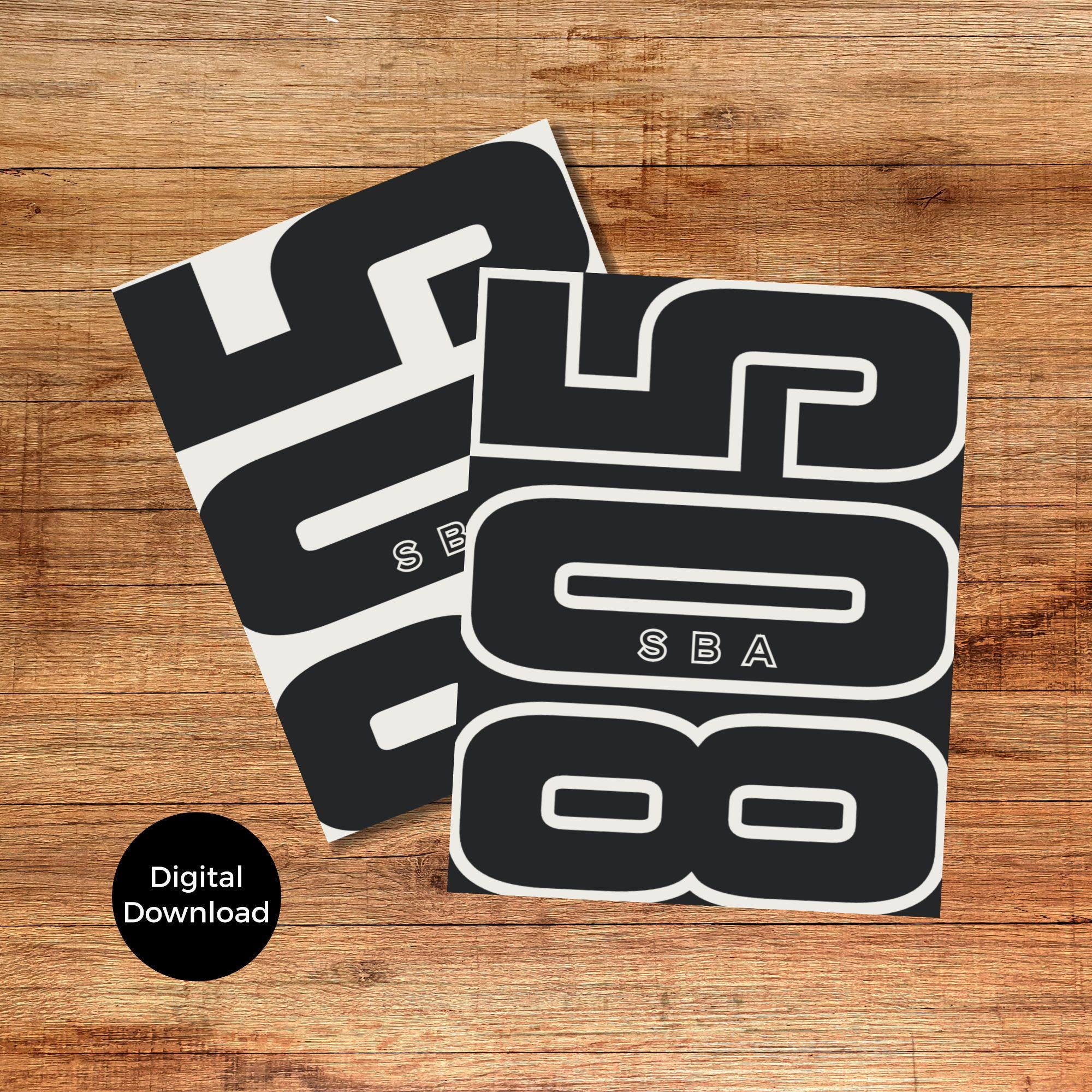 Santa Barbara California 805 Area Code Poster Set (digital Download) - Etsy