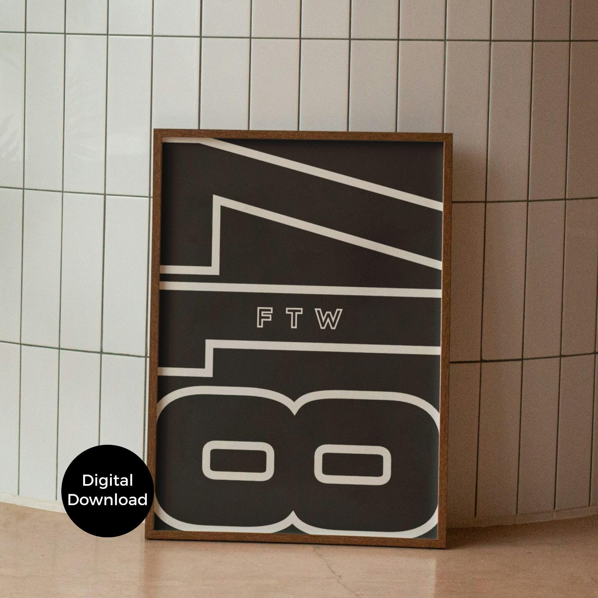 Fort Worth 817 Area Code Poster Set: Texas Pride Wall Art (digital ...