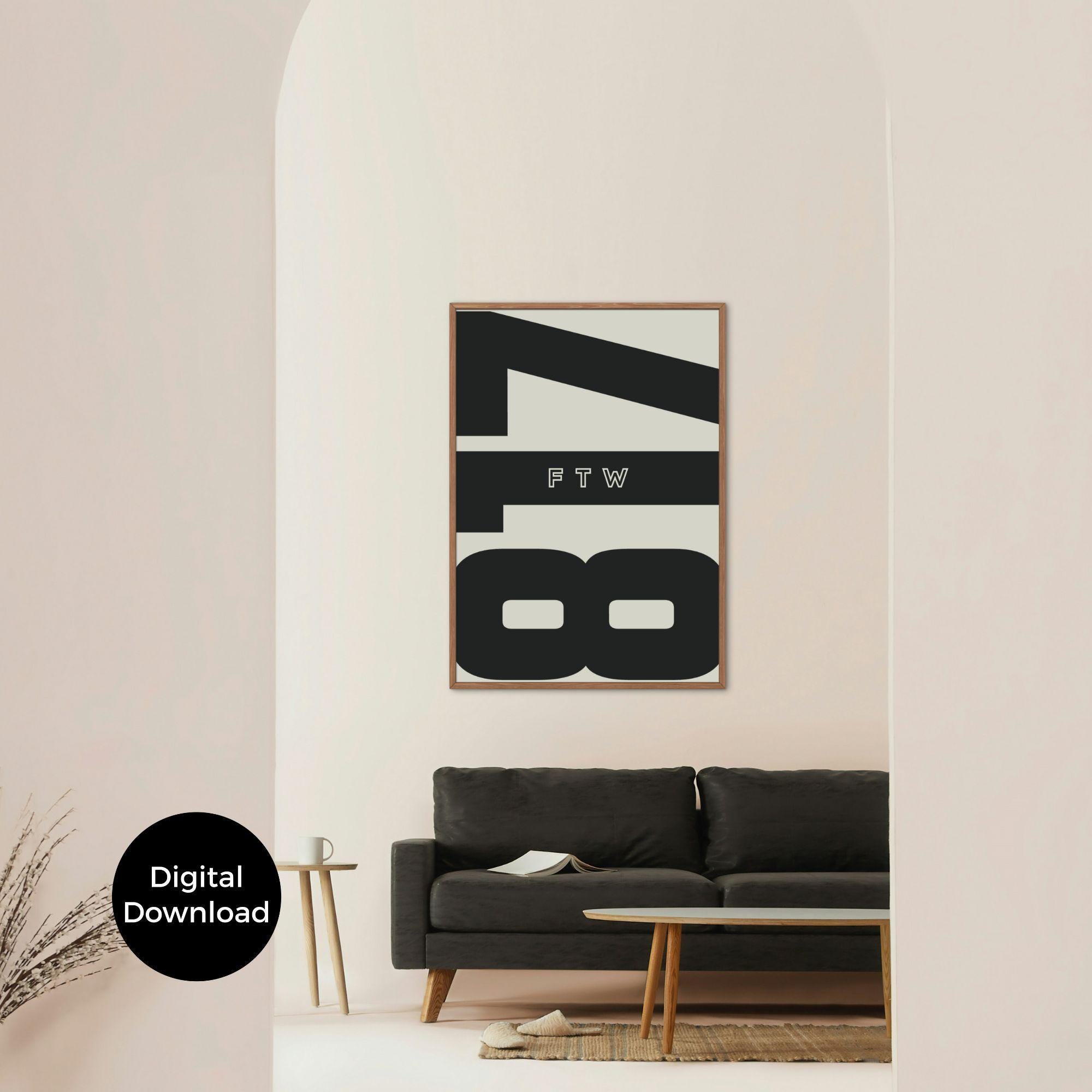 Fort Worth 817 Area Code Poster Set: Texas Pride Wall Art (digital ...