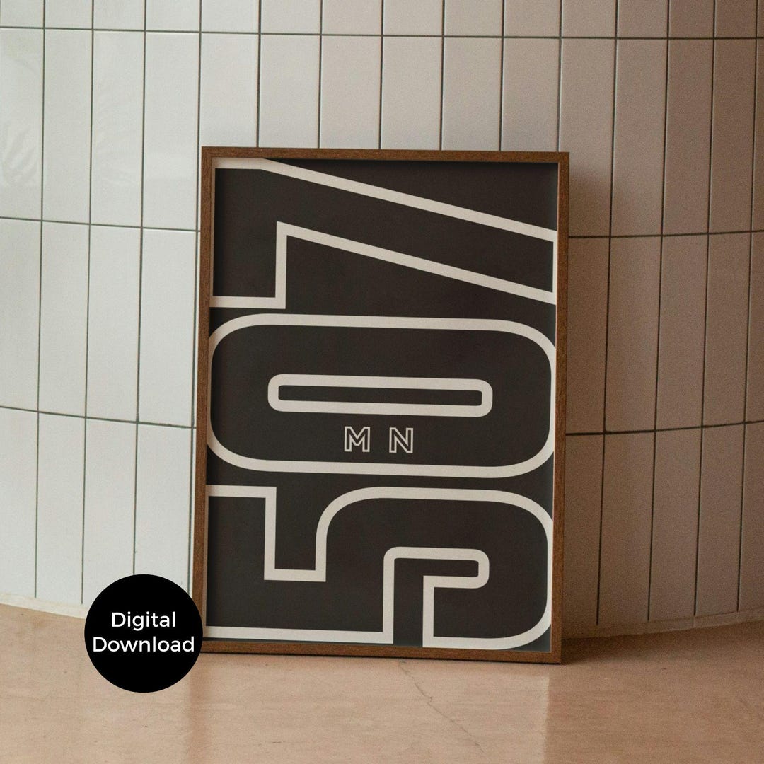 Minnesota Print: Area Code 507 Poster Set (digital Download) - Etsy