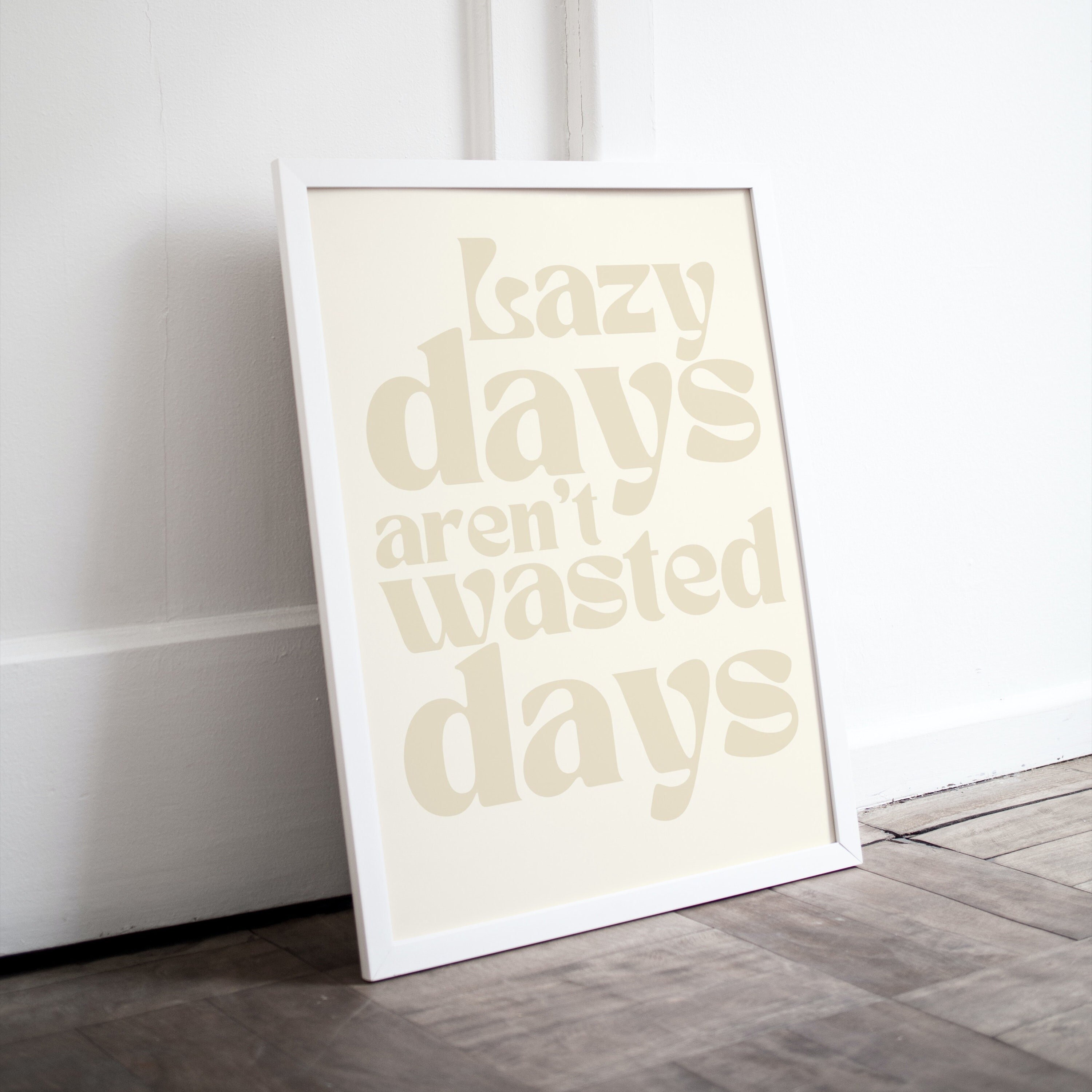 Minimalist, Boho, Neutral Apartment Decor Aesthetic Wall Art | Desk Decor Aesthetic Poster