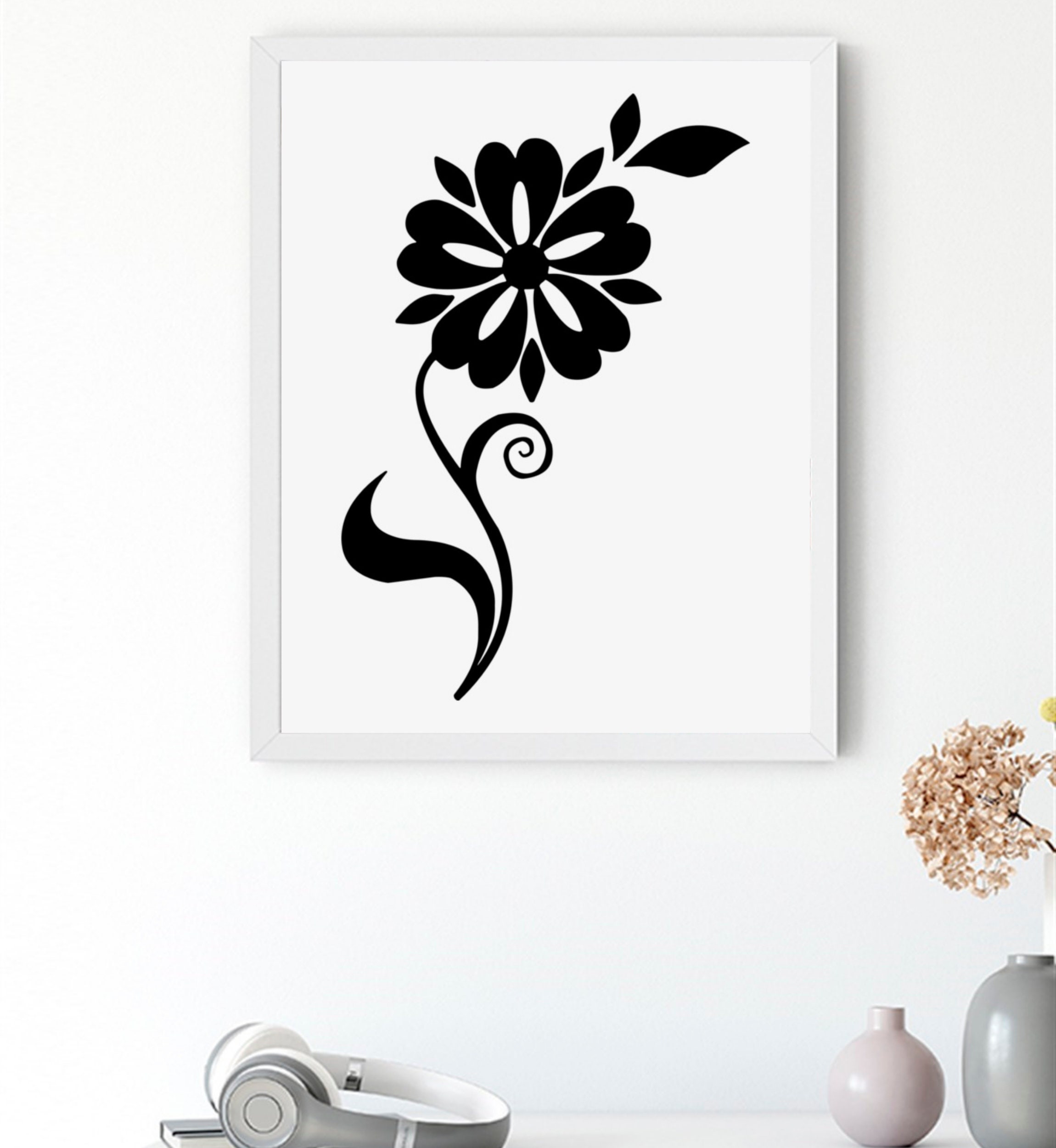 Flower Printable Wall Art Beautiful Flower Prints Floral  Etsy
