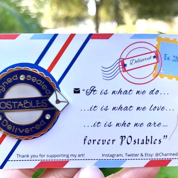 POstables Signed, Sealed, Delivered Pin - SSD - Custom Pin - Hallmark Channel Series - Gift