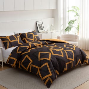 Brushed Microfibre Duvet Cover Set: Modern, Hypoallergenic, Reversible