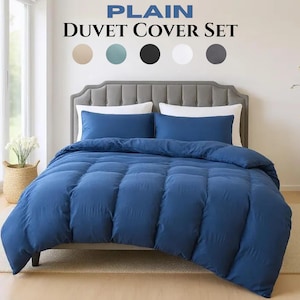 Pre-Washed Microfibre Duvet Cover Set: Ultra Soft, Hypoallergenic, Oeko-Tex Certified