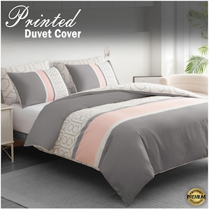 Brushed Microfibre Duvet Cover Set: Hypoallergenic Bedding with Pillowcases