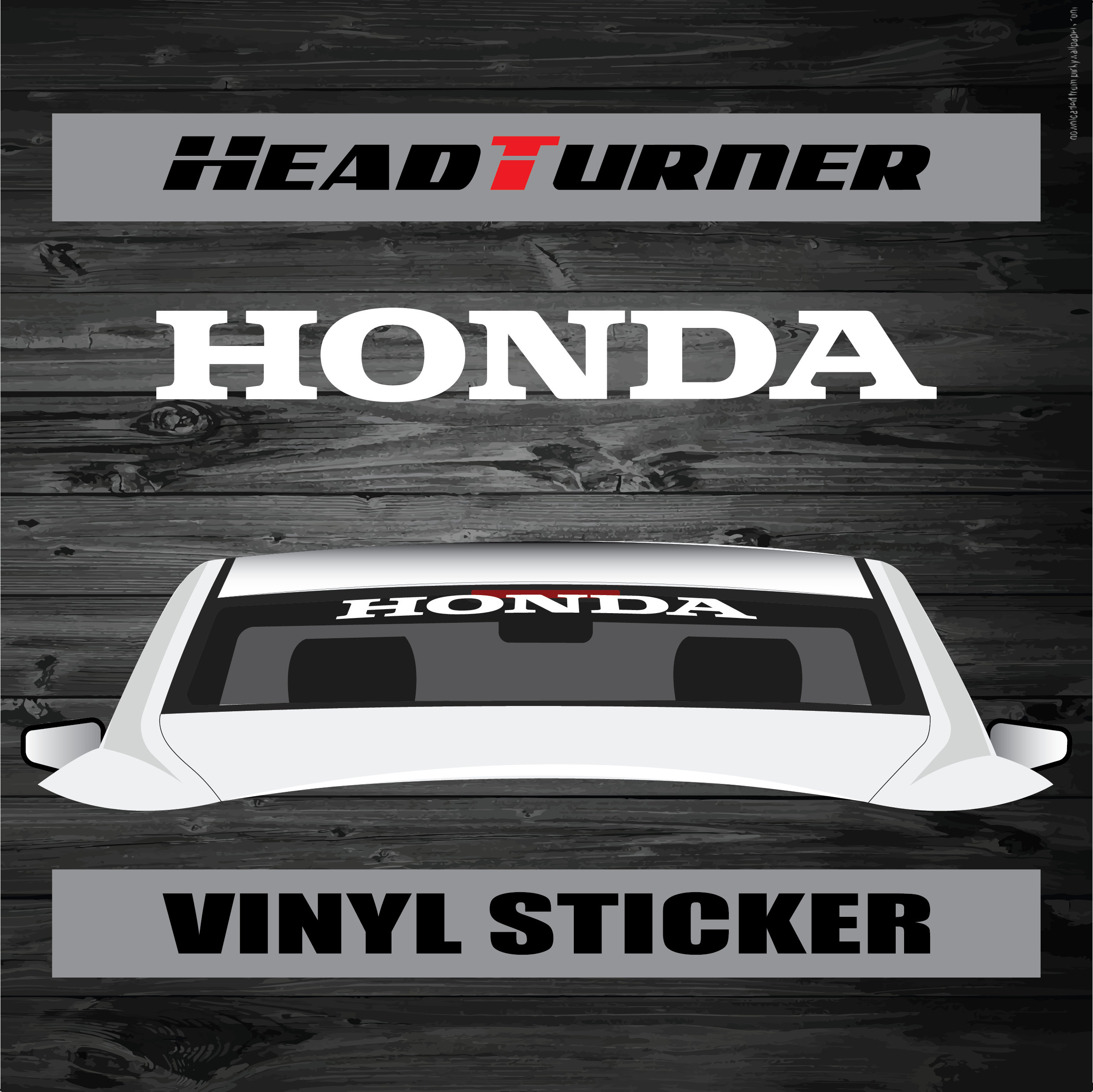 HONDA Windshield Banner Sticker Vinyl Decal Etsy