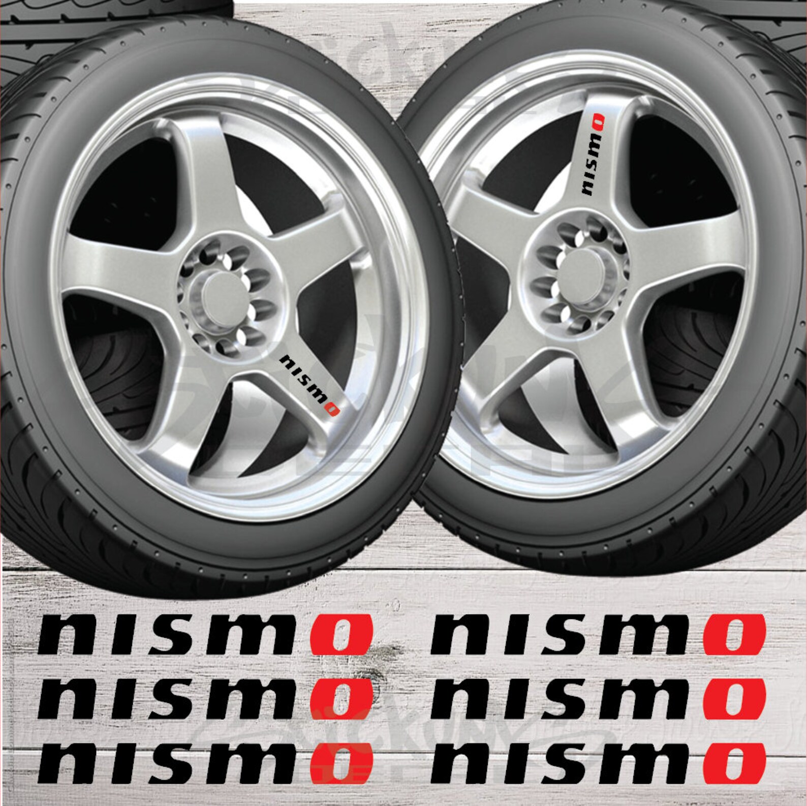 6 Pack Nismo Nissan Wheel Sticker Decal vinile Etsy