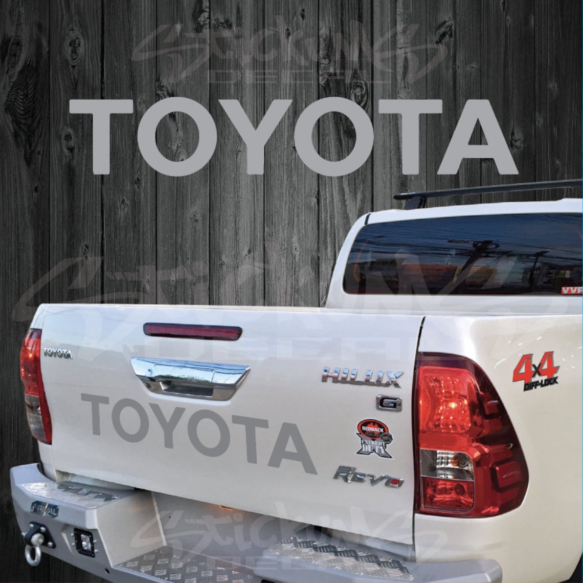 Toyota Tailgate Sticker Decal Car Sticker Vinyl Decal Etsy