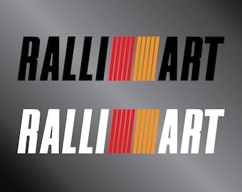 Mitsubishi RALLIART 2 Pack Vinyl Decal Sticker Graphic | Etsy