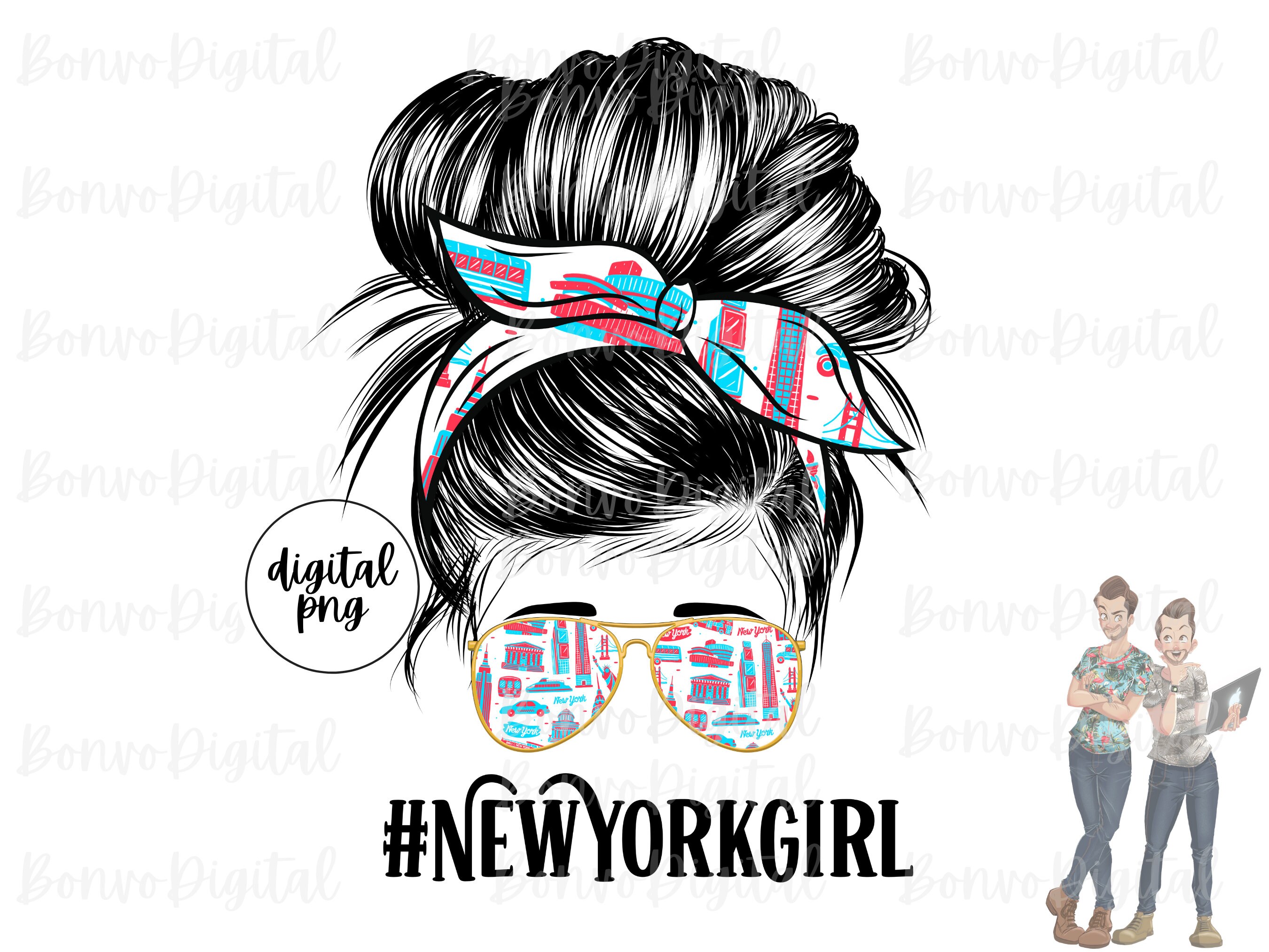 New York Girl Digital Design New York Girl Download New York Etsy