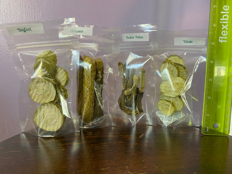 Pickle Sampler Freeze-dried Dill Pickle Sampler - Etsy