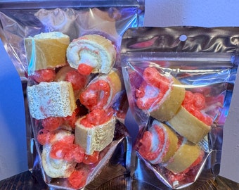 Freeze-Dried Strawberry Shortcake Bites