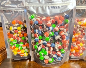 Freeze-Dried Rainbow Drops - 7 Ounces - Original, Wild Berry, Smoothie, Brightside, Darkside, Tropical & Sour.  Pick your flavor!!