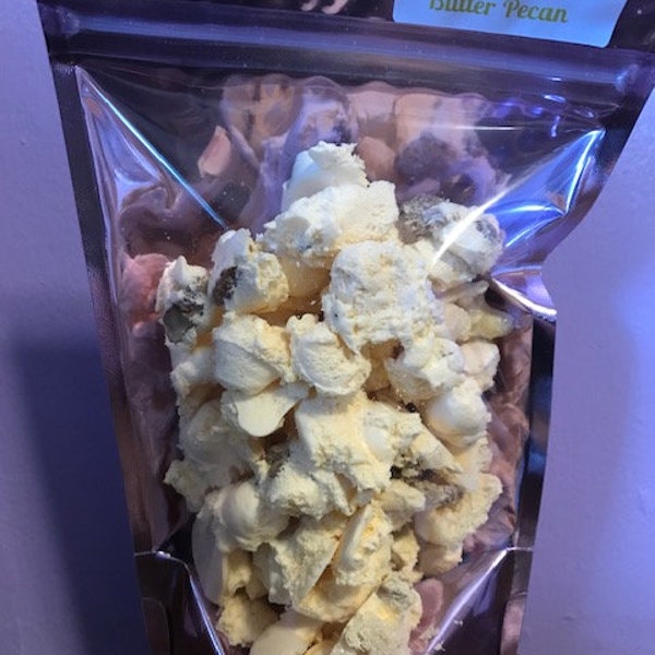 2.5 Ounces - Freeze-Dried Ice Cream - Butter Pecan