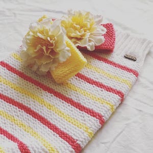 Conjunto de capullo de rayas - Patrón de telar