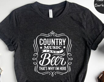 Distressed Country Music Shirt - Etsy