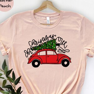 Christmas Tree Shirt, Christmas Car T-Shirt, Christmas Tree Car, Christmas Truck Shirt, Christmas Outfit, Vintage Car Shirt