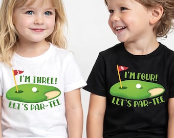 Personalized Kids Golf Birthday Shirt Custom Mini Golfer Party Tee Youth Toddler Golf Theme Birthday Gift