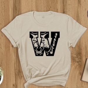 Wildcats Mascot Graphic T-Shirt, School Spirit Crew Shirt