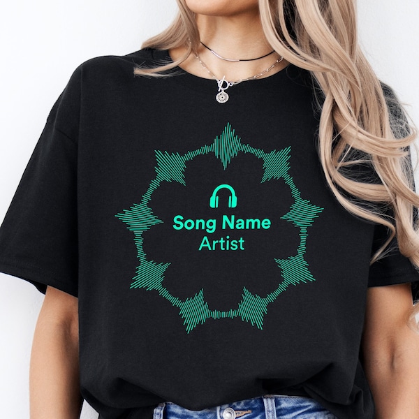 Custom Song and Artist Name Shirt, Your Favorite Song Shirt, Custom Music Shirt, Favorite Artist Shirt, Equalizer Shirt