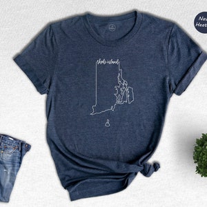 Rhode Island State Shirts, Rhode Island State Map Shirt, Rhode Island Travel Gifts, Rhode Island Clothing, Rhode Island State Sweatshirt
