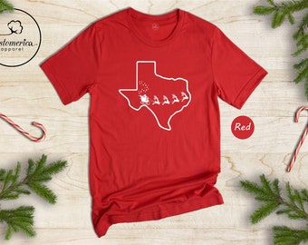 Texas Christmas Shirt, Christmas Gift, Santa Texas Party, Texas State Shirt, Texas Deer T shirt, New Year Texas, Texas Family Crew Shirt