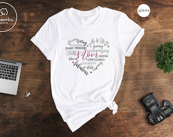Mom Heart Graphic Tee, Mother's Day Gift