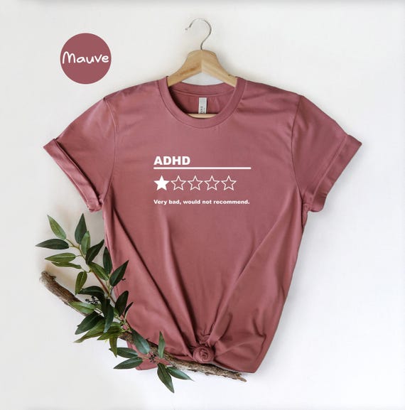 ADHD Review T-shirt, Neurodivergent, Funny Graphic Tee - Etsy