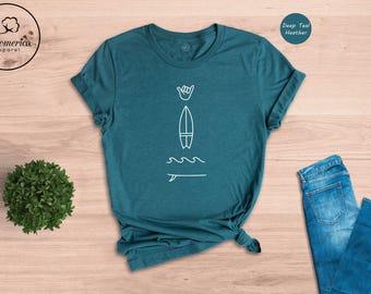 Surfing T-Shirt, Beach Life, Summer Trip Shirt