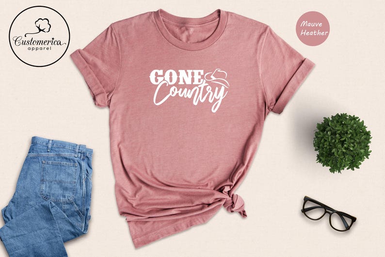 Gone Country T-Shirt, Southern Girl Tee, Western Style image 5