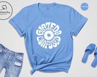 Glazed and Confused Donut Sweatshirt, Doughnut Shirt, Donut Shirt, Doughnut Sweater, Food Pun Shirt, Baker Gift, Baker Sweatshirt, Donut Tee