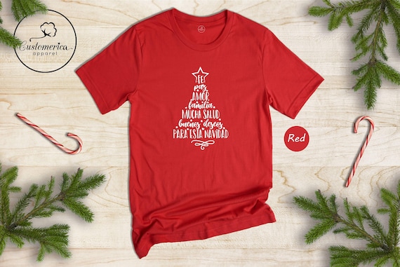 Feliz Navidad Shirt, Spanish Christmas Family Tee