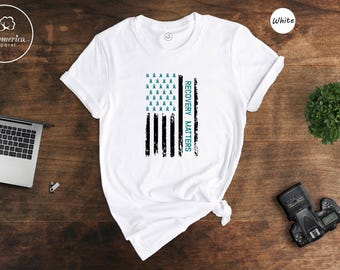 Recovery Matters T-Shirt, Sobriety Gift, AA NA Tee