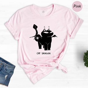 Cat Dragon T-shirt, Cat Shirt, Animal Lover Shirt, Funny Shirt, Cat Lover Gift, Cat Lover Shirt, Cat Mom Sweater, Kitten Shirt, Cat Tee