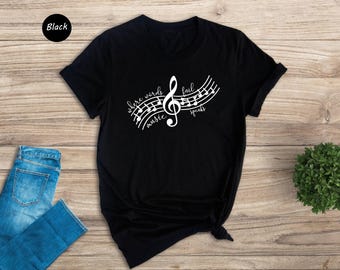 Music Speaks T-Shirt, Music Lover Gift, Musician Shirt