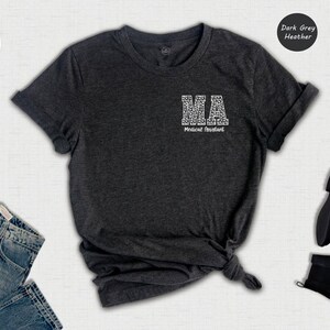Medical Assistant T-Shirt, Leopard MA Print, Med School Shirt image 5
