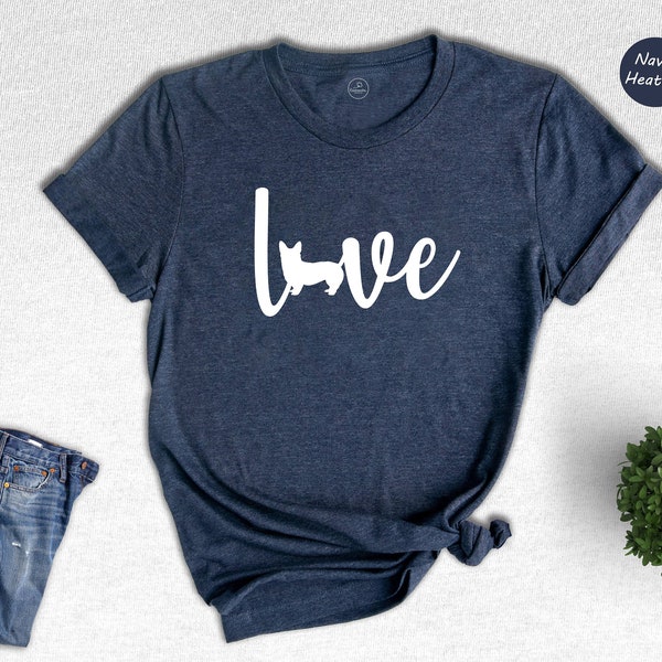 Love Corgi Shirt, Cute Dog Owner Tee, Fur Mom T-Shirt, Dog Mom Shirt, Corgi Lover Tee, Corgi T-Shirt, Dog Lover Gift