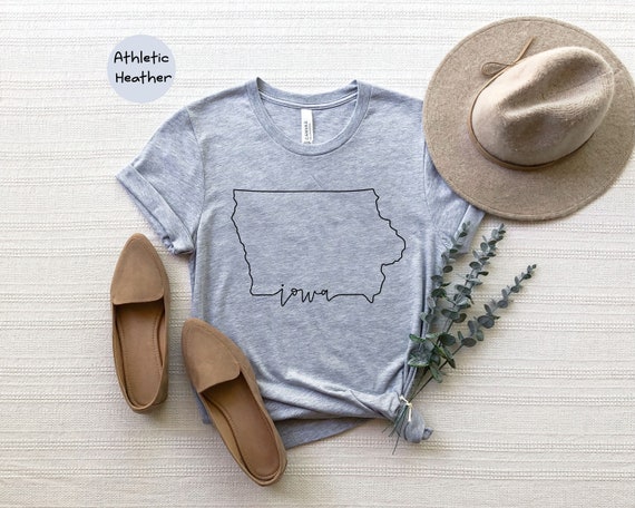 Iowa State Shirts Iowa State Map Shirt 