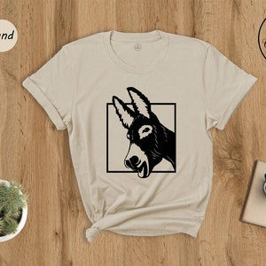Donkey Head Shirt, Donkey T-Shirt, Funny Donkey Tee, Donkey Shirt, Farm Animal Outfit, Donkey Lover Tee, Funny Gift Shirt