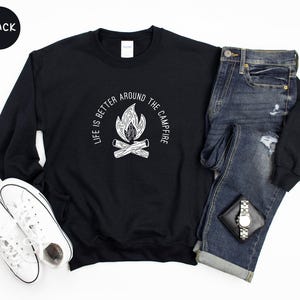 Campfire Shirt, Life Is Better, Outdoor Tee zdjęcie 4