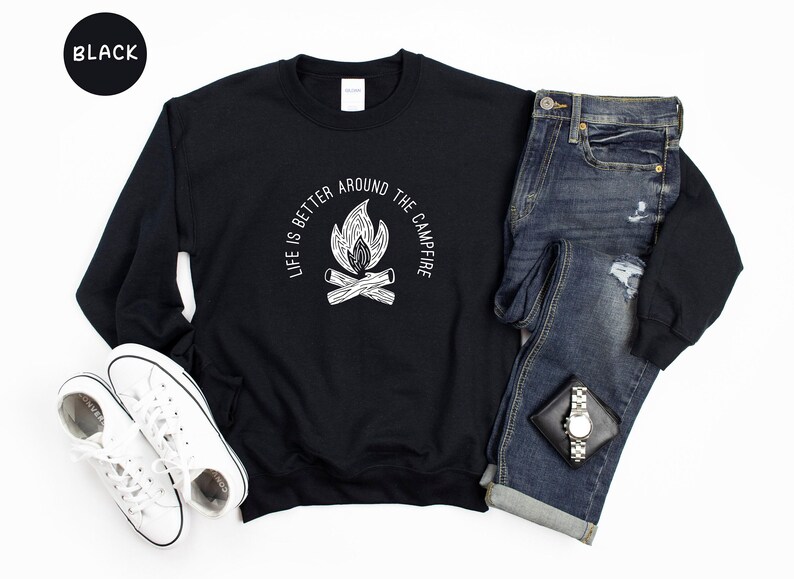 Campfire Shirt, Life Is Better, Outdoor Tee zdjęcie 4