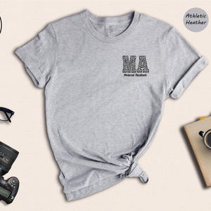 Medical Assistant T-Shirt, Leopard MA Print, Med School Shirt image 2