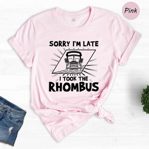 Funny Math Teacher T-Shirt, Rhombus Geometry Gift image 6