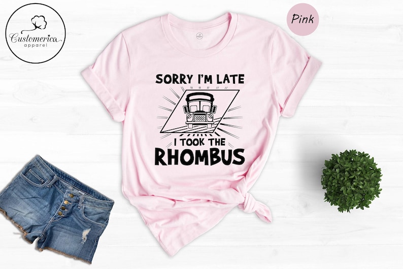 Funny Math Teacher T-Shirt, Rhombus Geometry Gift image 6