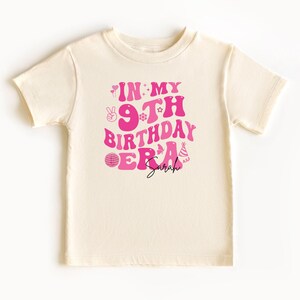 In My 9th Birthday Era Shirt, Ninth Birthday T-Shirt, Kids Birthday Party Shirt, Birthday Celebrant Shirt, Birthday Kids Shirt