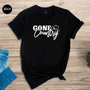 Gone Country T-Shirt, Southern Girl Tee, Western Style image 7